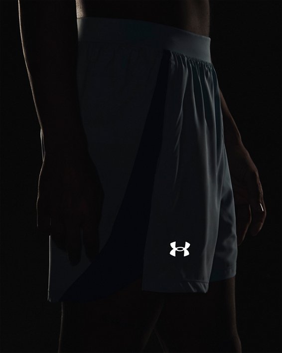 Men's UA Launch Run 5" Shorts, Blue, pdpMainDesktop image number 3